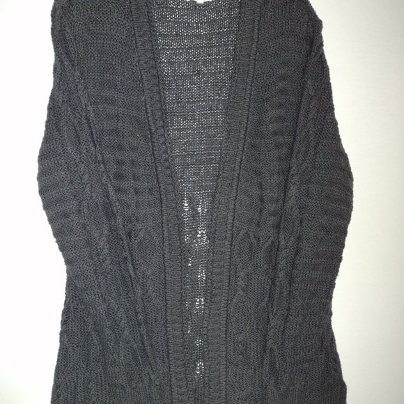 Maurices Open Drape Crochet Cardigan Sweater Medium - Picture 5 of 6